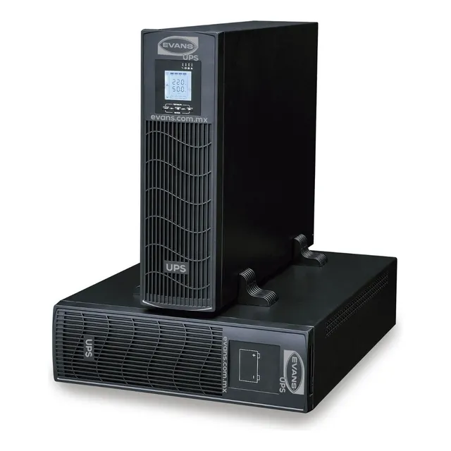 Ups Evans On-line Doble Conversión 10kva Color Negro