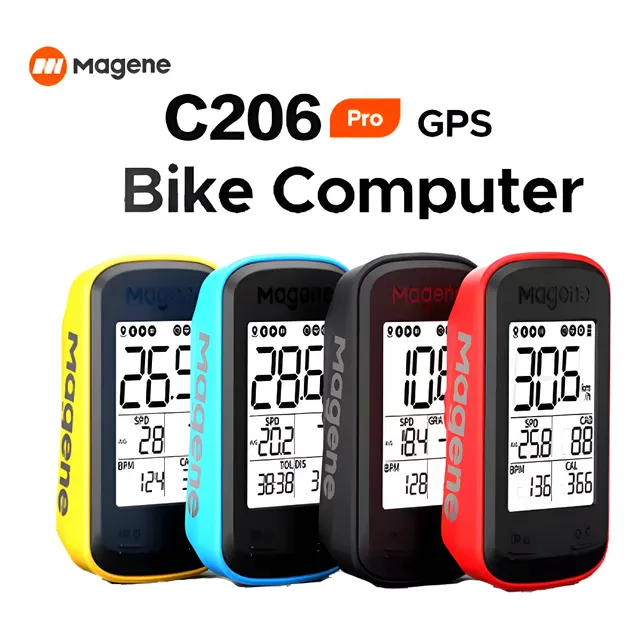 Ciclocomputador Gps Magene C206 Pro Inalambrico Odometro