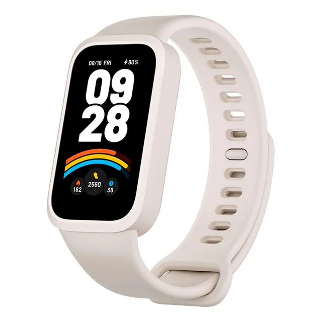 Xiaomi Pantalla Smart Band 9 Active 1.47 con pulsera de TPU con funda de color blanco