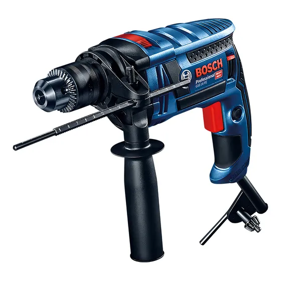 Taladro Percutor Eléctrico De 13mm Bosch Gsb 16 Re 850w Acce Azul 60 Hz