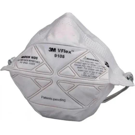 10 Mascarillas Tapabocas 3m N95 Ref 9105 Vflex