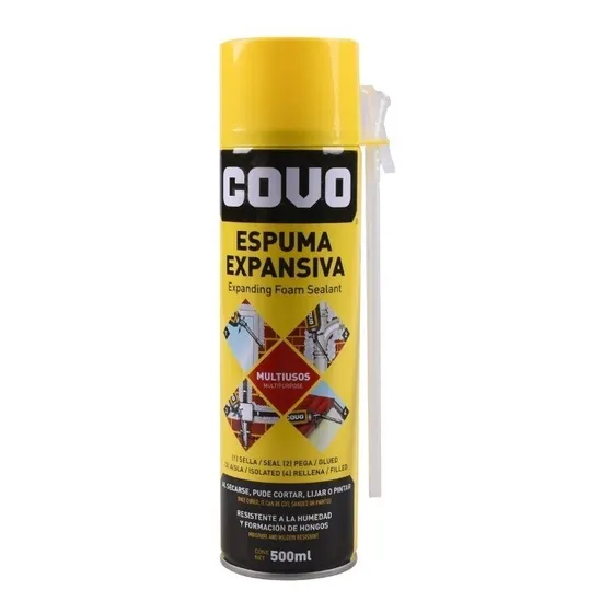 Sellador Espuma Expansiva De Poliuretano 500ml Marca Covo