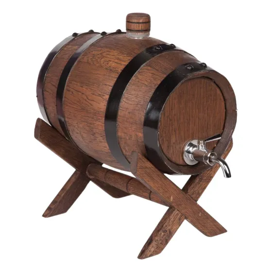 Barril Madera Dispensador Licor Whisky Vino Y A