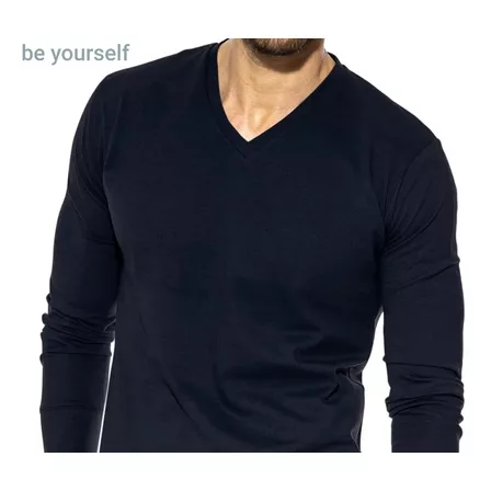 Remera Hombre Lanilla  Manga Larga  - Be Yourself Tiendas