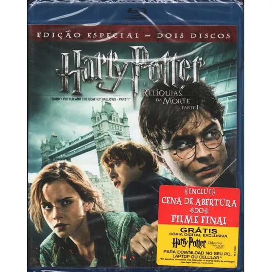 Harry Potter E As Relíquias Da Morte Parte 1 Blu-ray Duplo