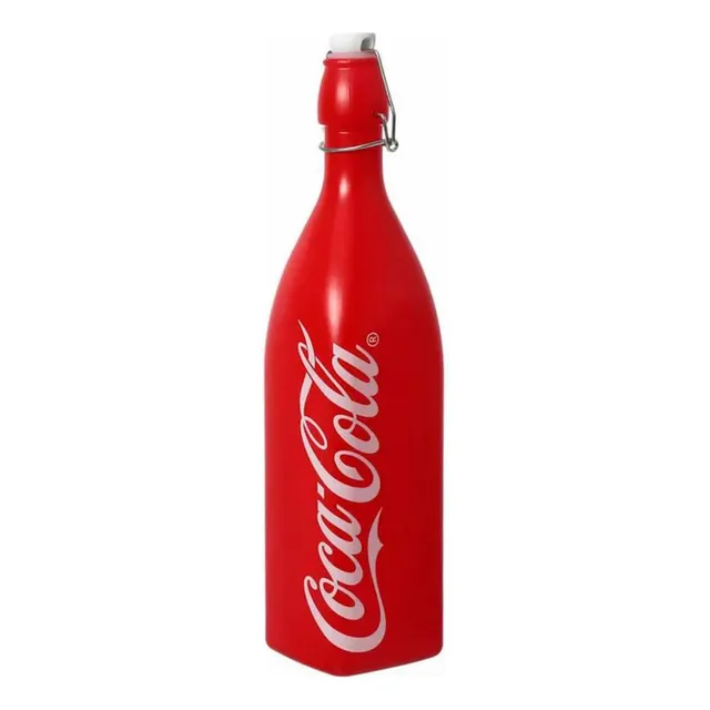 Garrafa Hermetica Quadrada Coca-cola Vermelha 1l Hauskraft