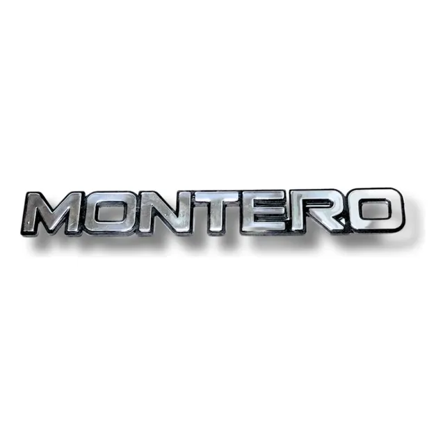 Emblema Montero Mitsubishi Inyectado Cromado Letras