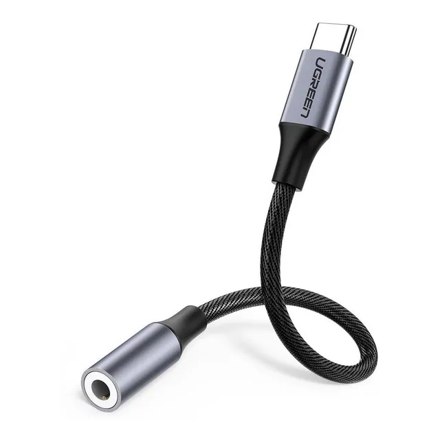 Cable Hembra Ugreen Usb Tipo C A 3.5mm 10cm (gray) Av142