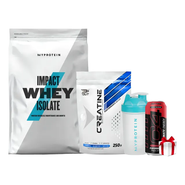 Pack Impact Isolate 5.6lbs & Creatina 250g P-out Americana Sabor Chocolate