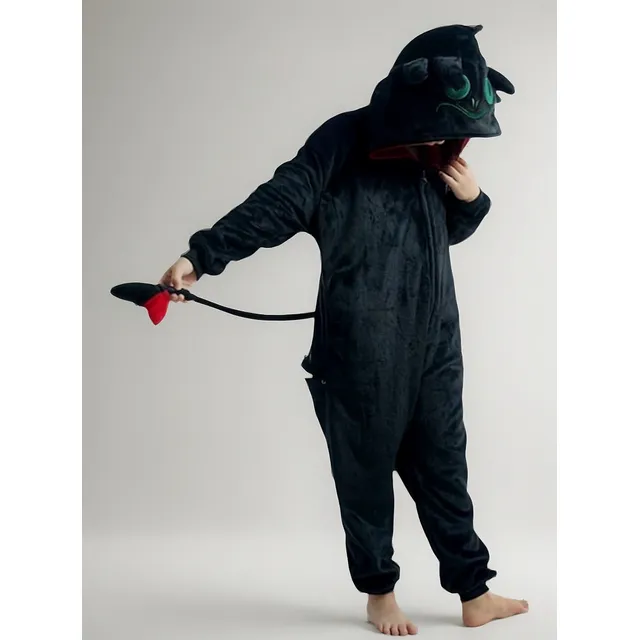 Pijama Mameluco Chimuelo Infantil Furia Nocturna, Disfraz !!