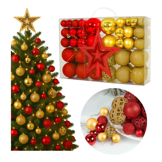 Kit 101 Bolas De Natal 3 E 6cm Kit Natal Enfeites Natalinos Kit 101 Bolas De Natal 3 E 6cm Kit Natal Enfeites Natalinos