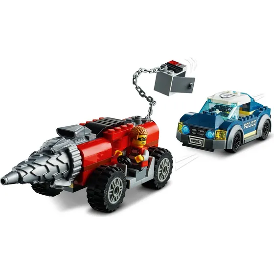 Policía Elite Persecución De La Perforadora Lego City 60273
