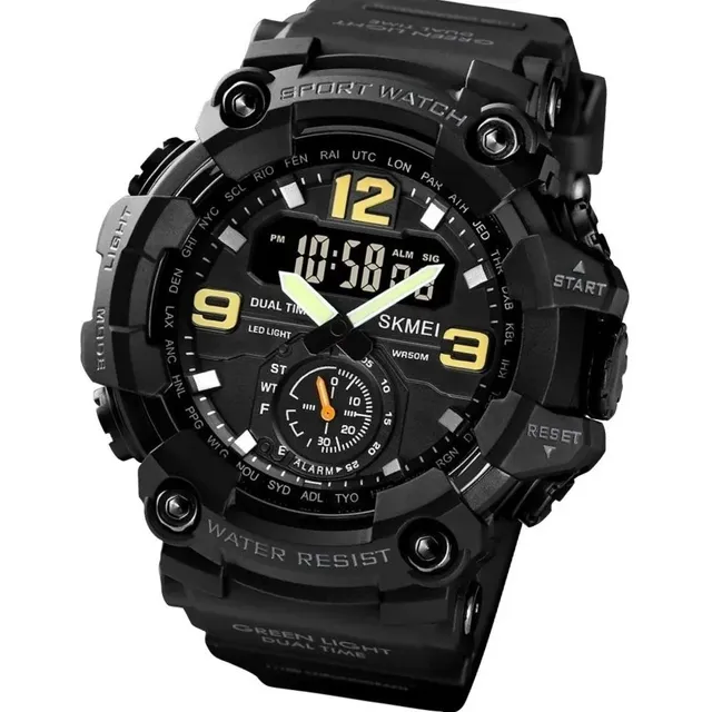 Reloj Militar Táctico Skmei Sumergible Cronometro Alarma