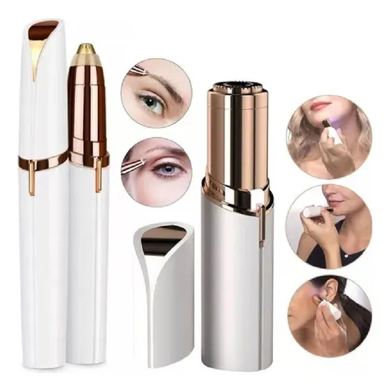 Kit Depilador Facial Batom + Caneta Depiladora Sobrancelha