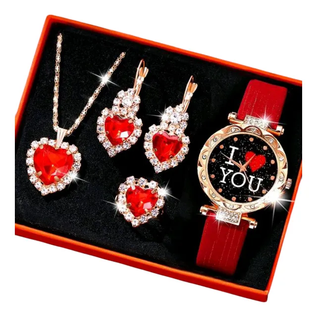 Set De Reloj De Dama Elegante / Casual 5piezas