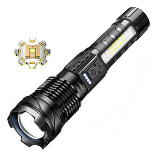 Lanterna Tática Super Potente Com Luz Led Recarregável Lanterna Tática Super Potente Com Luz Led Recarregável