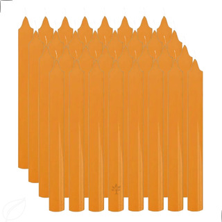 Kit Vela Palito Laranja Colorida 1kg Quilo 32 Unidades Kit Vela Palito Laranja Colorida 1kg Quilo 32 Unidades