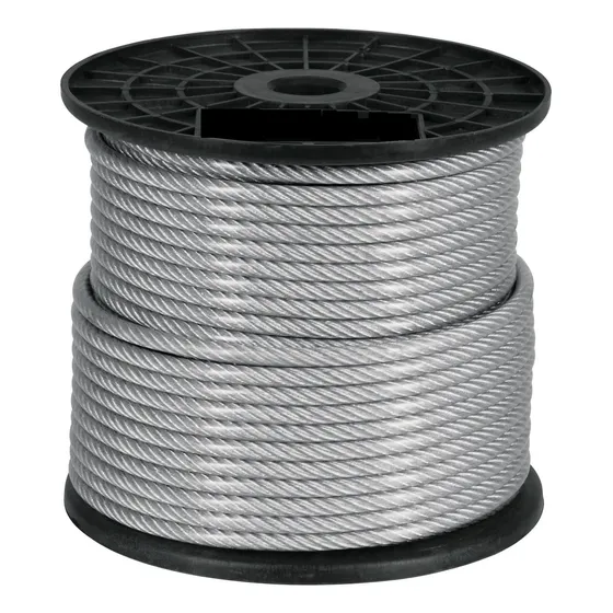 Guaya Acero 1/4 O 6 Milímetros Forrada Pvc X Metro