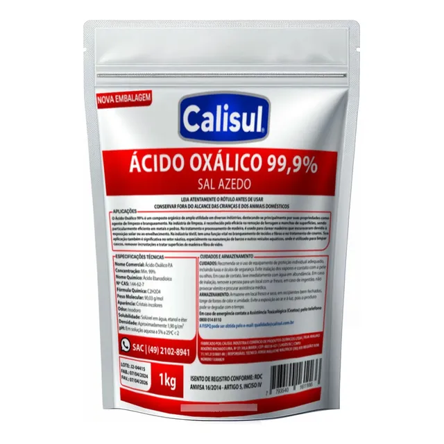Ácido Oxalico - Sal Azedo Premium 99% - 1kg