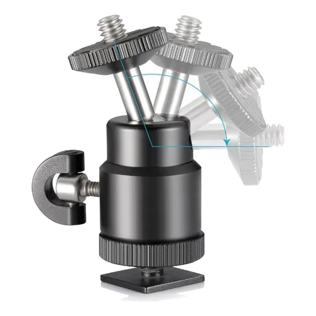 Mini Rotula Soporte ¼ A ¼ Montaje De Tripode Para La Cam