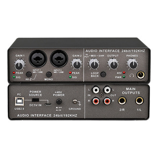 Interface De Audio Teyun Q-24 Com 48v+ Phantom Placa De Som Interface De Audio Teyun Q-24 Com 48v+ Phantom Placa De Som