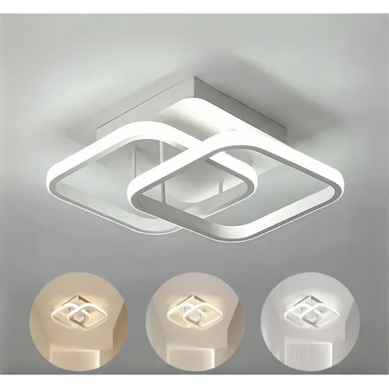Lámpara De Techo Moderna Led,3 Colores,iluminación Interior