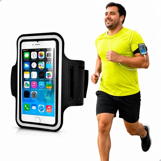 Braçadeira Suporte Celular Corrida Academia Treino Fitness