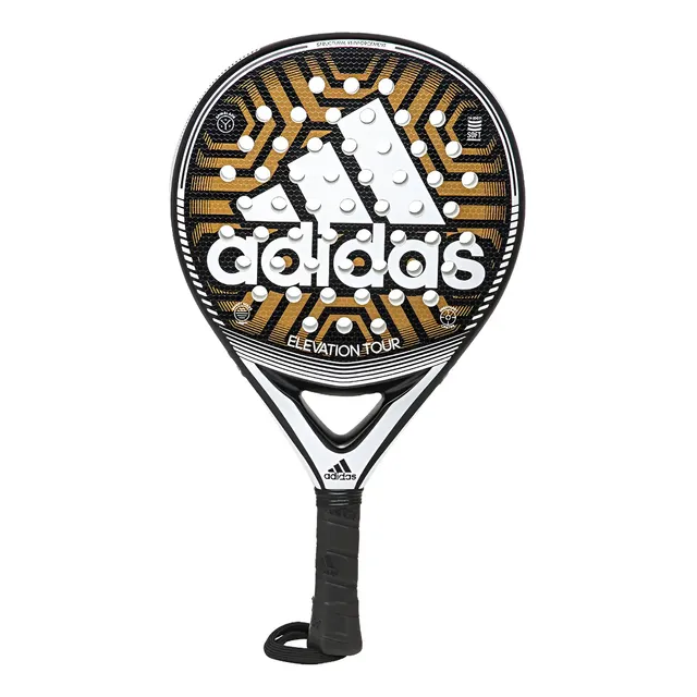 Paleta De Paddle Elevation Tour adidas Fibra De Vidrio Color Negro/dorado