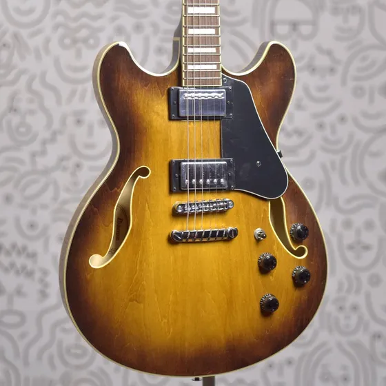 Guitarra Ibanez As73 Art Core Semi-acústica Tobacco Brown Acabamento Brilhante