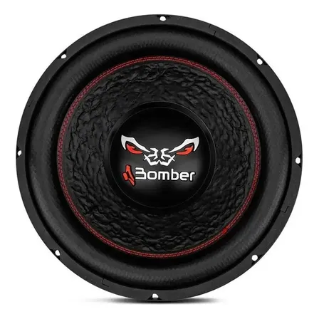 Alto Falante Subwoofer 12 Pol Bomber Bicho Papão 4+4 Ohms 600w Rms Preto