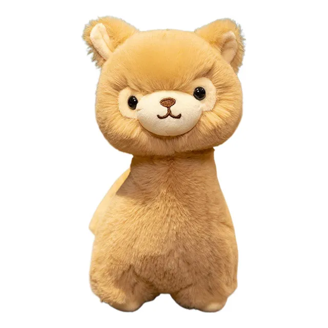Peluche De Llama Relleno Felpa De Alpaca Almohada De Abrazo