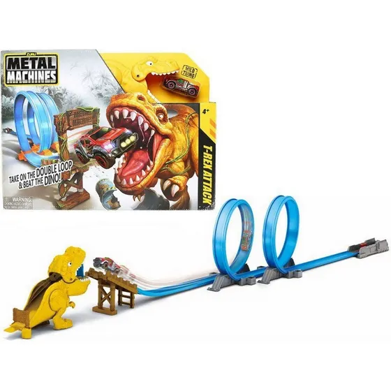 Pista Dinosaurio De Auto T-rex Attack Con Auto Metal   6702 