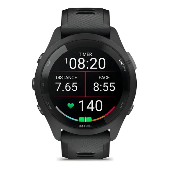 Reloj Garmin Forerunner 265 Music Amoled Negro 46mm