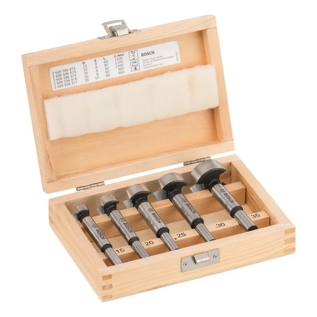 Juego de brocas para madera Bosch Forstner 15-35mm 5 unidades