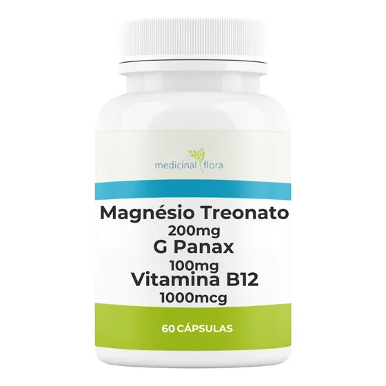 Magnésio Treonato + Panax + Metilcobalamina Original  60 Cap