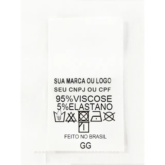 Papel Tecido Etiqueta De Composição 1.000 Uni Frete Gratis