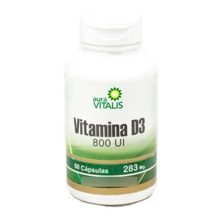 Vitamina D (d3 800 Ui) 60 Capsulas Fortalece Sistema Inmune