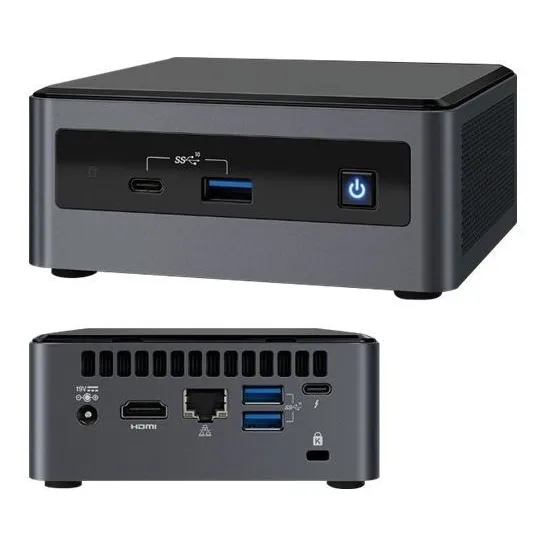 Mini PC Intel BXNUC10I3FNHN Intel Core i3-10110U Processor (4M Cache, up to 4.10 GHz) - 0MB de RAM - 0MB - 220V
