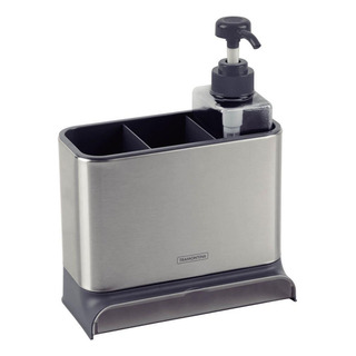 Organizador De Pia Tramontina Plurale Inox Pote 370ml Sabão Organizador De Pia Tramontina Plurale Inox Pote 370ml Sabão