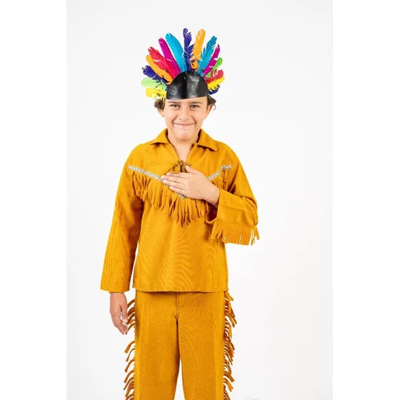 Disfraz Traje Indio Americano Apache Niños.