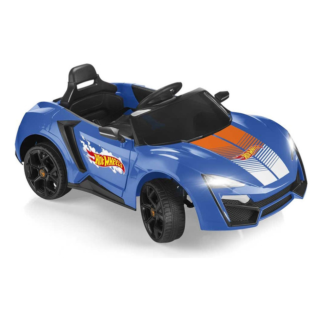 Carro Elétrico Rádio Ride On Hot Wheels Multikids - Br1383 Cor Azul