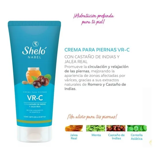 Vari-c Vr-c Crema Para Varices Shelo Castaña De Indias /sa Fragancia Mentol Tipo de envase Pote Tipos de piel Mixta