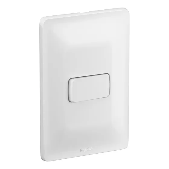 Conjunto 1 Interruptor Simples 4x2 Branco 680100 Pial Zeffia