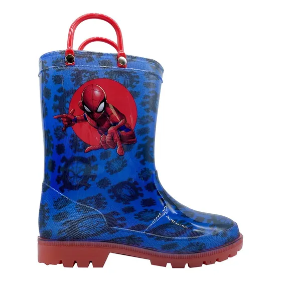Botas De Lluvia Infantiles Spiderman Talle 24 Al 29
