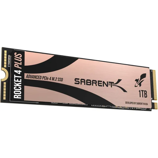 SSD Sabrent Rocket 4 Plus Nvme M.2 PCI-e Gen4 de 1 TB, 7000 MB/s