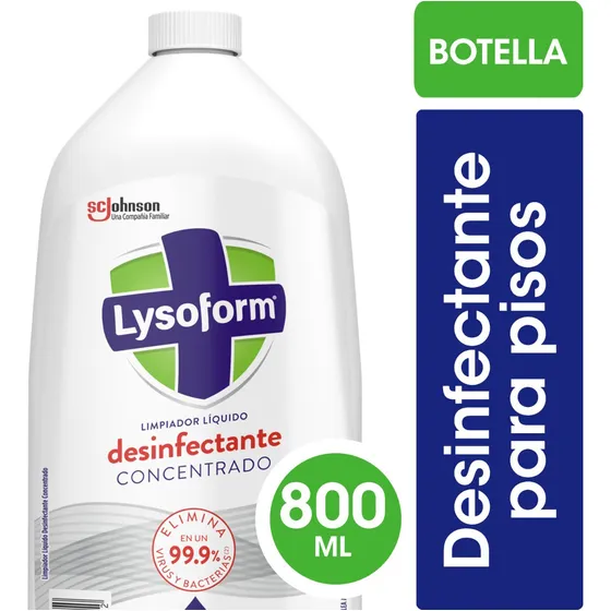 Limpiador Liquido Desinfectante Concentrado 800ml Lysoform Original