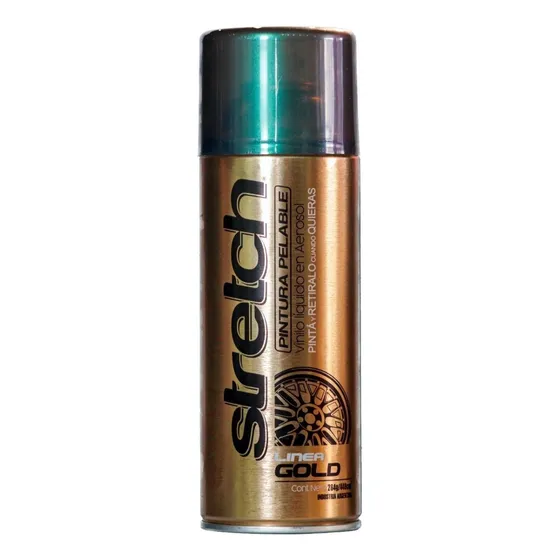 Pintura Aerosol Para Llantas Vinilo Removible 440 Ml Stretch Acabado Tornasolado Color Boreal Night (violeta Verde Turquesa)