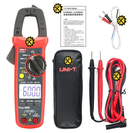 Pinza Amperimetrica Capacimetro Multimetro Uni-t Ut204+