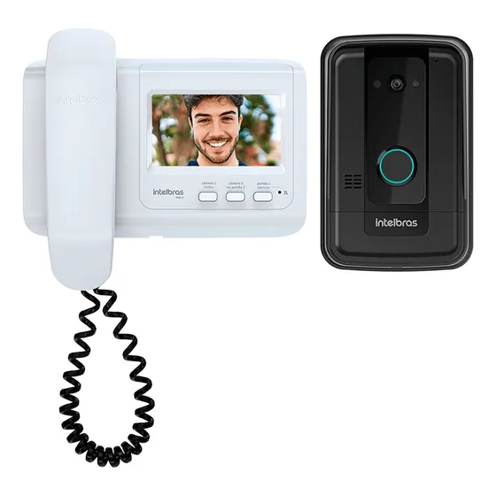 Videoporteiro Residencial Com Monofone Ivr 4 Intelbras Cor Branco 127/220V