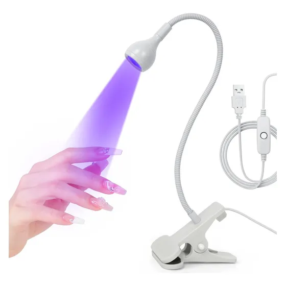 Lámpara Uv L e d Portátil Profesional Waikil Con Clip Lampara Para Uñas Acrilicas Secar Uñas Y Esmalte En Gel